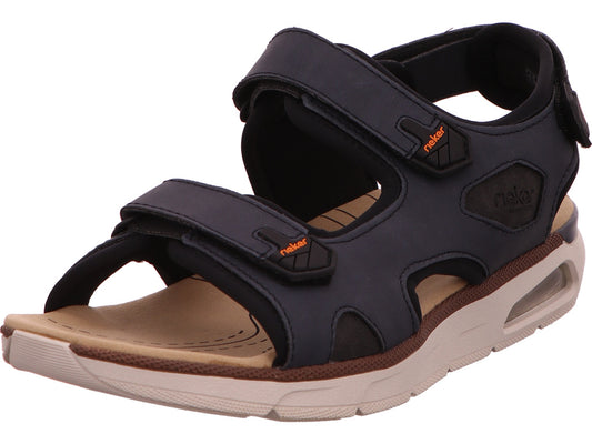 Rieker Herren Sandalette  in blau-bunt-kombiniert