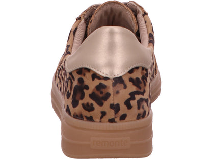 Remonte damessneakers in een combinatie van bruin en meerdere kleuren.