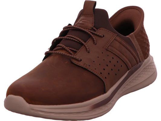 Skechers herenslippers Slade Zachary in lichtbruin