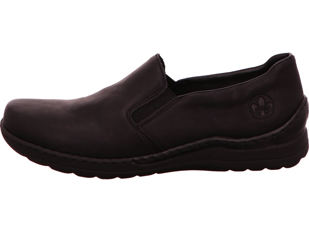Rieker Damen Slipper  in schwarz