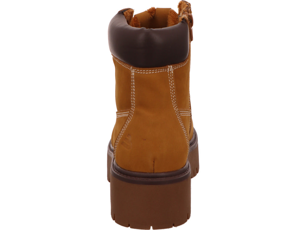 Bullboxer dameslaarzen in een geel-multicolor combinatie