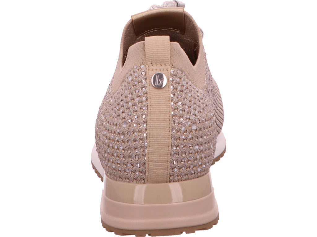 La Strada damessneakers in een beige en veelkleurige combinatie.
