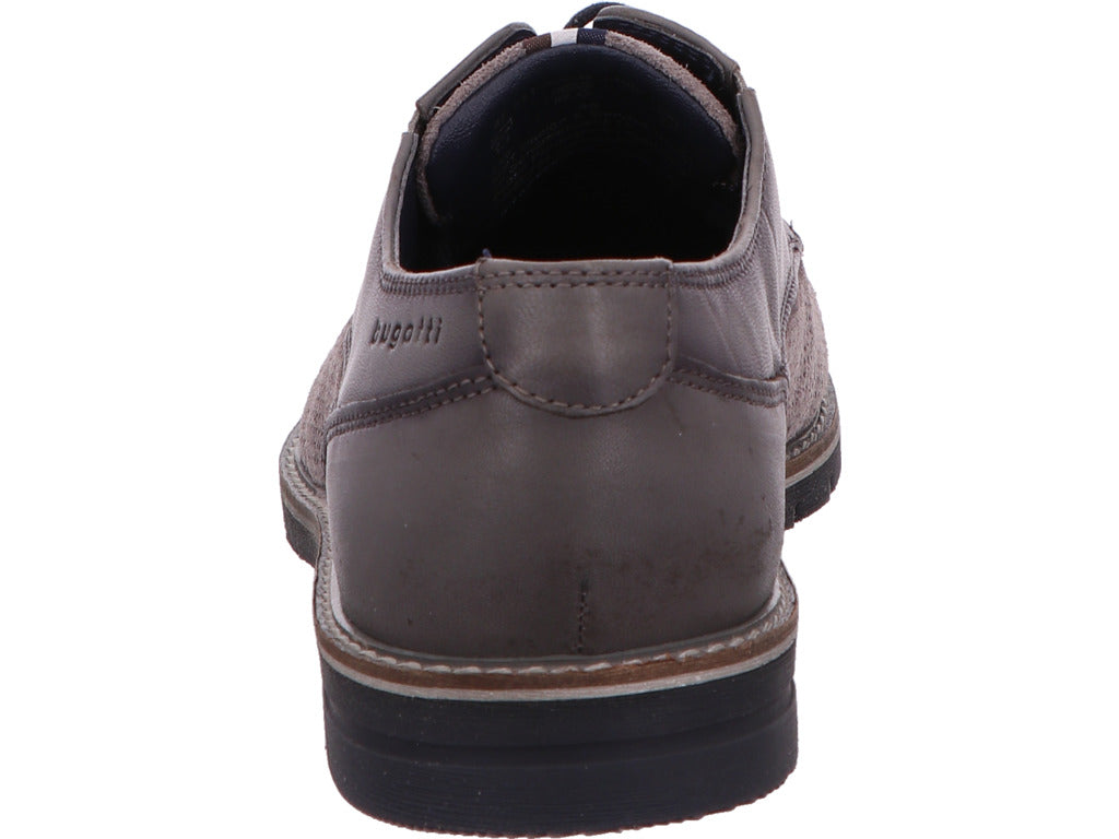 Bugatti Herren Schnürschuh Maik Exko in hellgrau