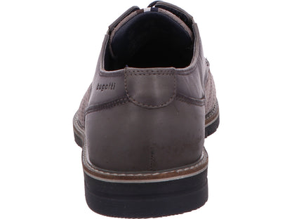 Bugatti Herren Schnürschuh Maik Exko in hellgrau