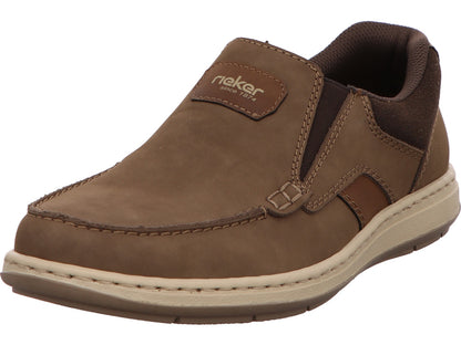 Rieker Herren Slipper  in braun-bunt-kombiniert