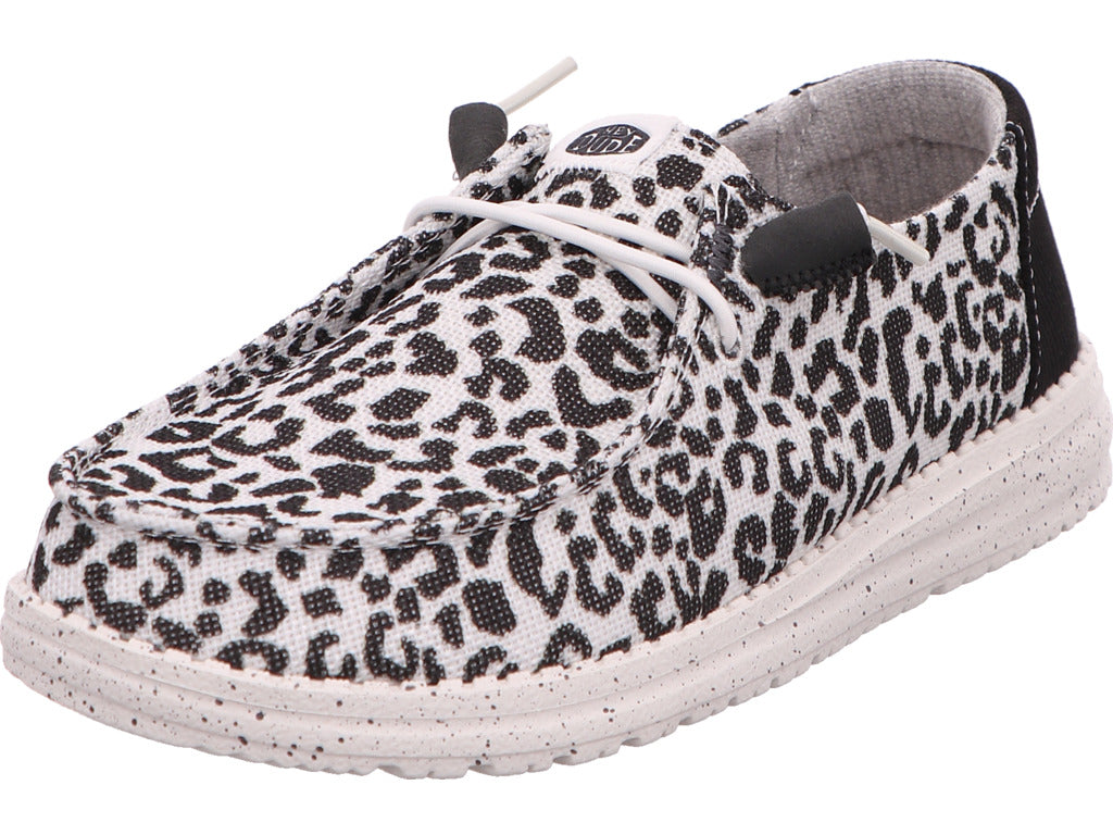 Hey Dude Damen Slipper Wendy Leopard in schwarz-bunt-kombiniert