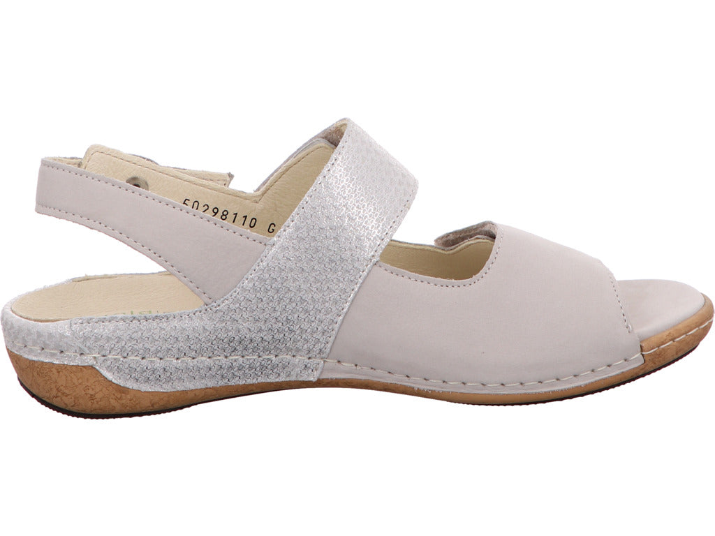 Waldläufer Damen Sandalette Heliett in grau-bunt-kombiniert