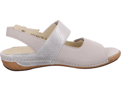 Waldläufer Damen Sandalette Heliett in grau-bunt-kombiniert