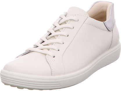 Ecco damessneakers Soft 7W nieuwe stijl - V1 in wit-multicolor combinatie