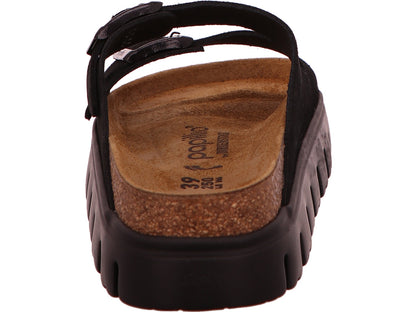 Birkenstock Arizona platform sandaal voor dames in zwart