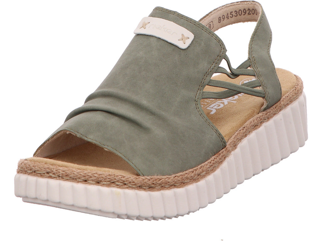 Rieker Damen Sandalette  in grün