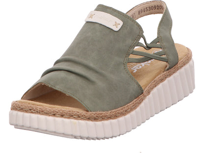 Rieker Damen Sandalette  in grün