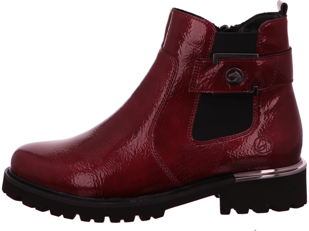 Remonte Damen Stiefel  in rot-bunt-kombiniert