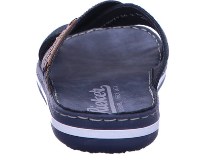 Rieker Herren Pantolette  in blau-kombiniert