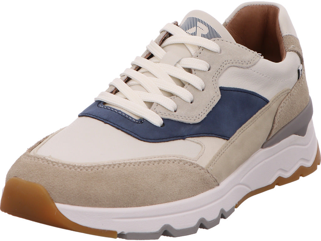 Rieker herensneakers in een wit-meerkleurige combinatie