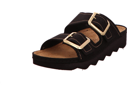 Rohde Damen Pantolette Foggia-D in schwarz
