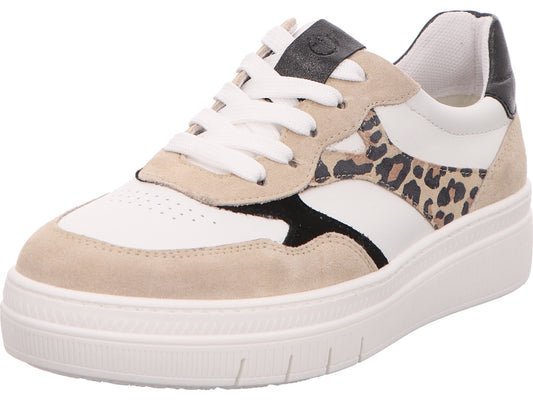 Tamaris Damen Sneaker  in weiß-bunt-kombiniert