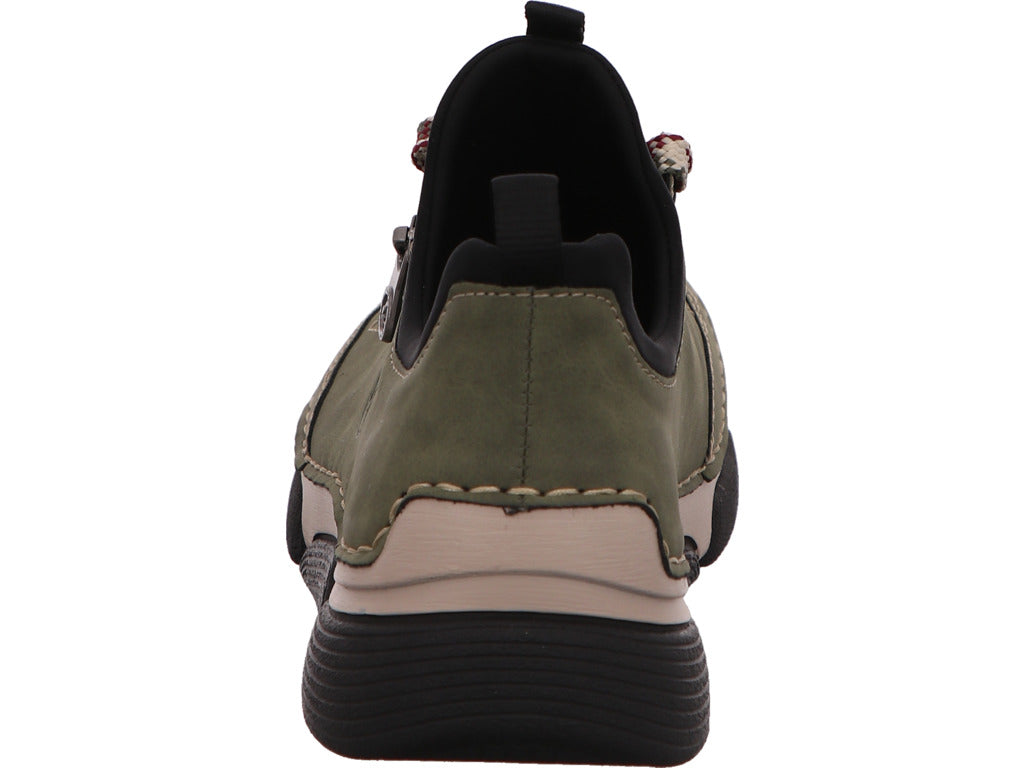 Rieker Damen Schnürschuh  in grün-bunt-kombiniert