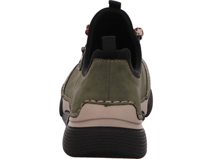 Rieker Damen Schnürschuh  in grün-bunt-kombiniert