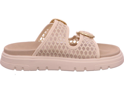 Bagatt Damen Pantolette Dalia Evo in beige-bunt-kombiniert