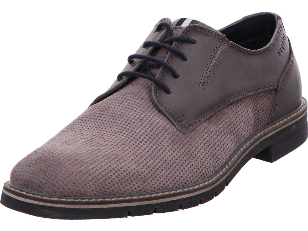 Bugatti Herren Schnürschuh Maik Exko in hellgrau