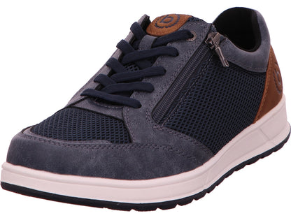 Bugatti Herren Sneaker  in blau-bunt-kombiniert