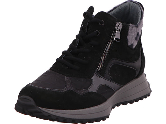 Waldläufer dameslaarzen in zwart-composiet