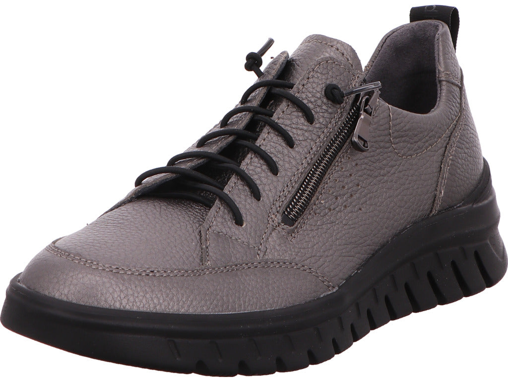 Waldläufer Damen Schnürschuh H-Amiata in hellgrau