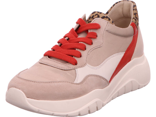 Gabor damessneakers in een beige-multicolor combinatie