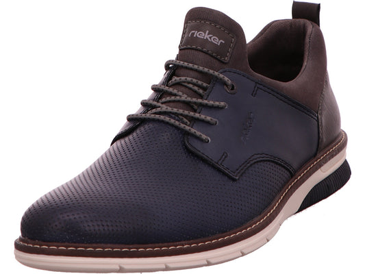 Rieker herenschoen in een blauw-multicolor combinatie