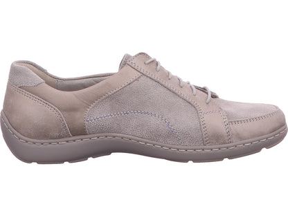 Waldläufer Damen Schnürschuh Henni in grau-bunt-kombiniert
