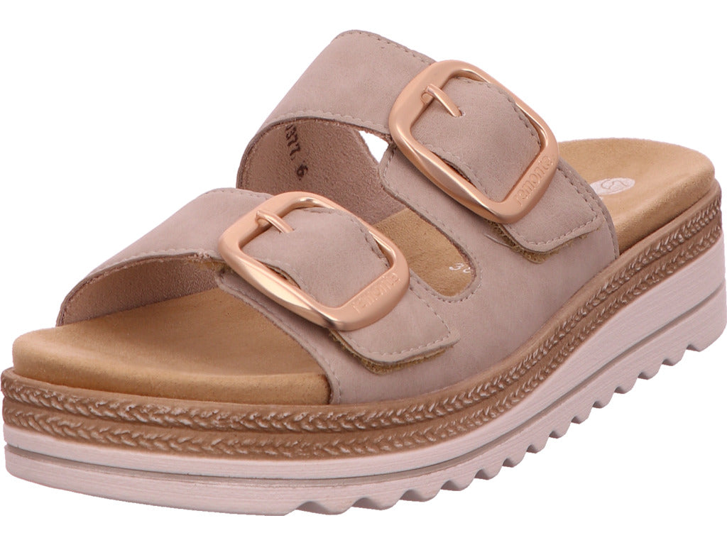 Remonte Damen Pantolette  in hellbeige