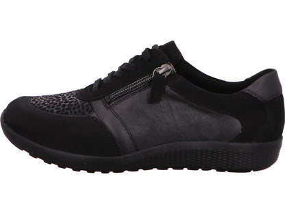 Waldläufer Damen Schnürschuh M-Ira in schwarz