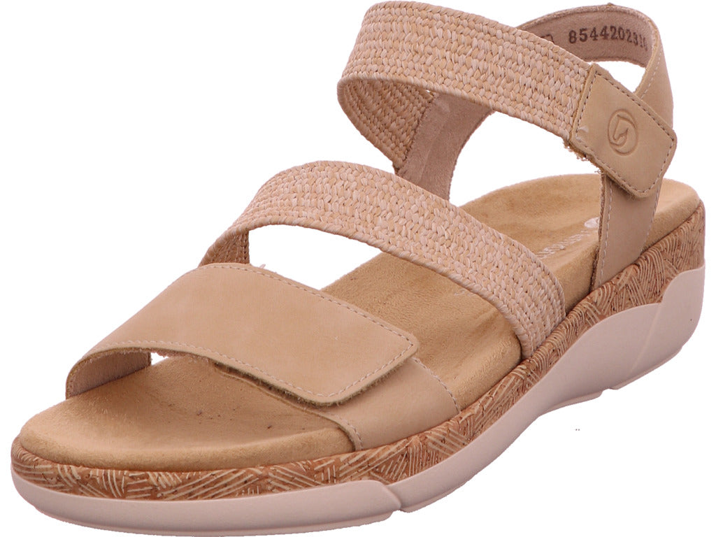 Remonte Damen Sandalette  in beige-kombiniert