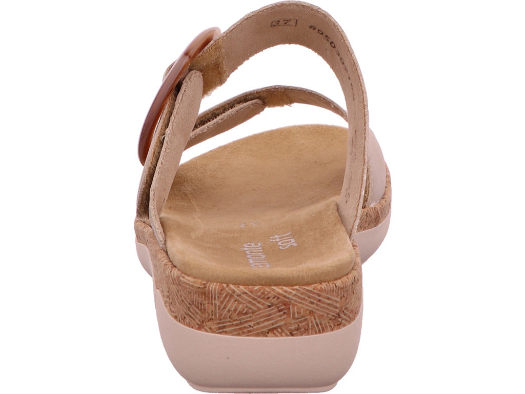 Remonte Damen Pantolette  in beige-kombiniert
