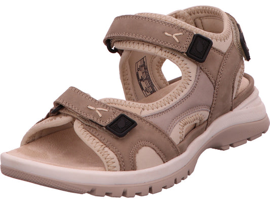 Waldläufer Damen Sandalette H-Sora in beige-kombiniert