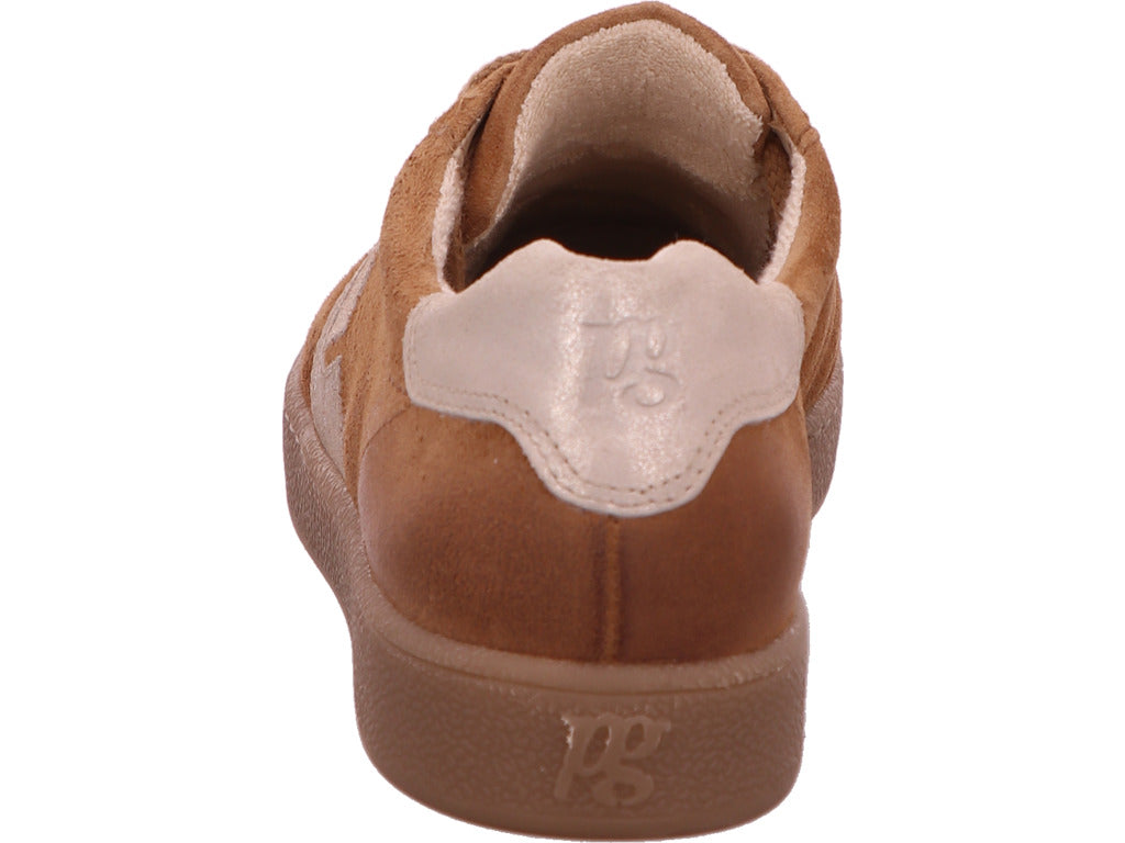 Paul Green damessneakers in een bruin-meerkleurige combinatie.