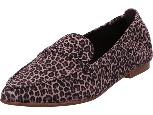 Tamaris Damen Slipper  in braun-bunt-kombiniert