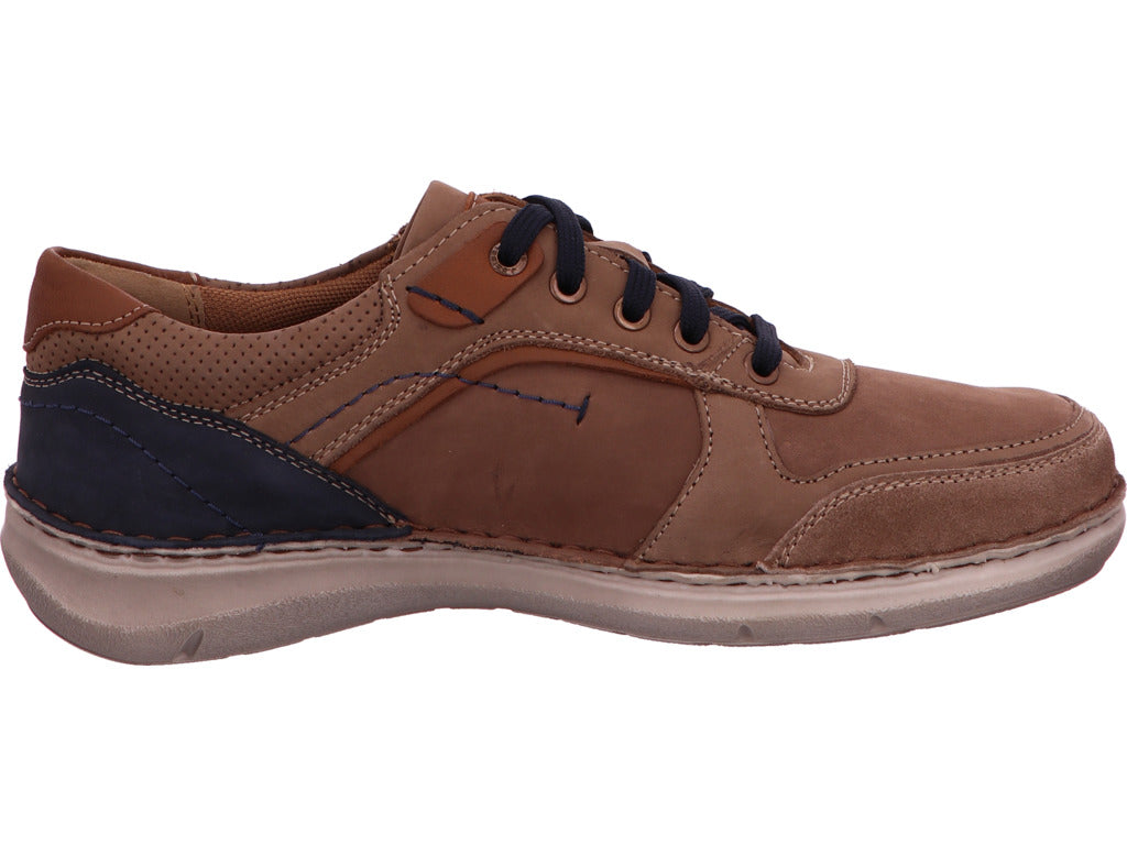 Josef Seibel Herren Halbschuh New Anvers 10 in braun-bunt-kombiniert