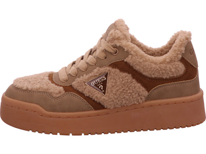 Guess Damen Sneaker Miram10 in beige-bunt-kombiniert