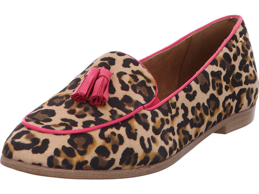 Tamaris Damen Slipper  in braun-bunt-kombiniert