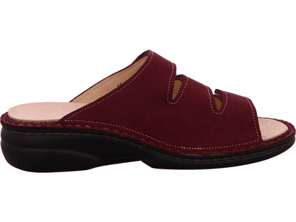 Finn Comfort Damen Pantolette Kos in dunkelrot