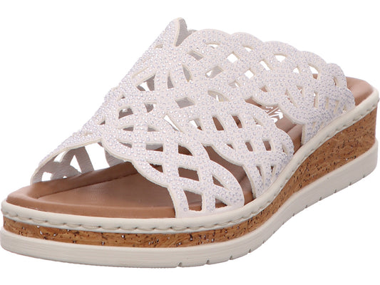 Rieker Damen Pantolette  in weiß
