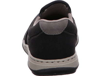 Rieker Herren Slipper  in schwarz-bunt-kombiniert