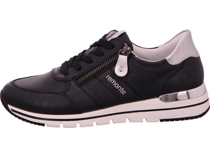 Remonte damessneakers in een blauw-multicolor combinatie
