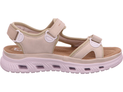Rieker Damen Sandalette  in beige-bunt-kombiniert