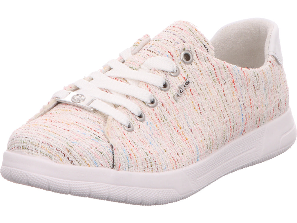 Rieker Damen Sneaker  in weiß-bunt-kombiniert