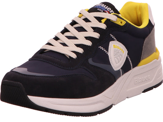 Blauer Shoes herensneaker Ray 01 in een blauw-multicolor combinatie