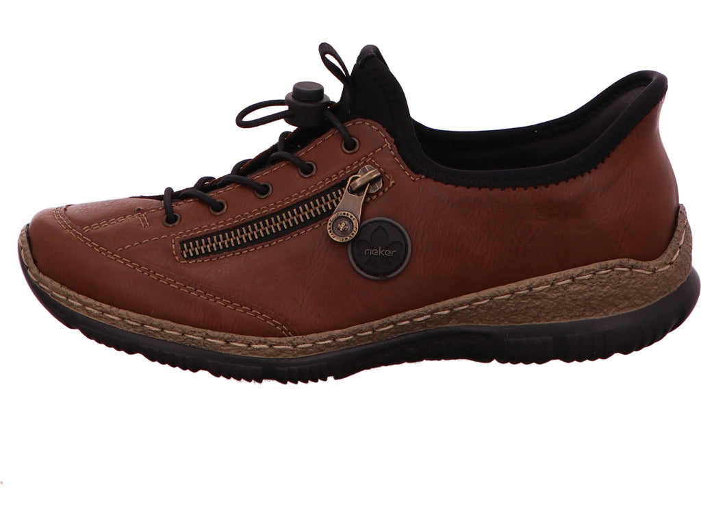 Rieker Damen Schnürschuh  in braun