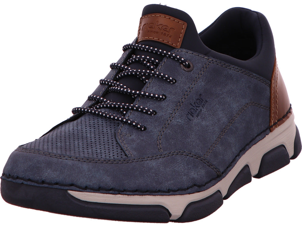 Rieker Herren Sneaker  in blau-bunt-kombiniert